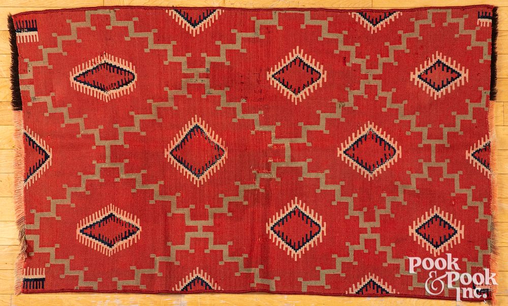 Appraisal: Germantown Navajo Indian rug Germantown Navajo Indian rug with diamond