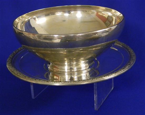 Appraisal: STERLING Tiffany Co footed bowl along with a Preludes International