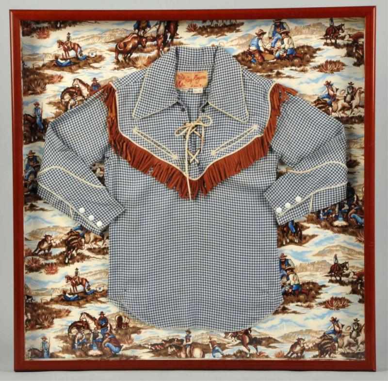 Appraisal: Vintage Roy Rogers Child's Cowboy Shirt Marked Roy Rogers by