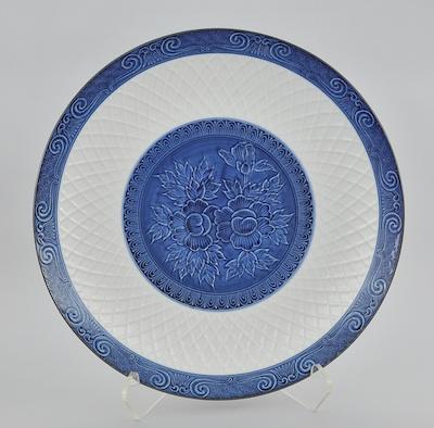 Appraisal: An Impressive Blue and White Hirado Style Charger Decorated in