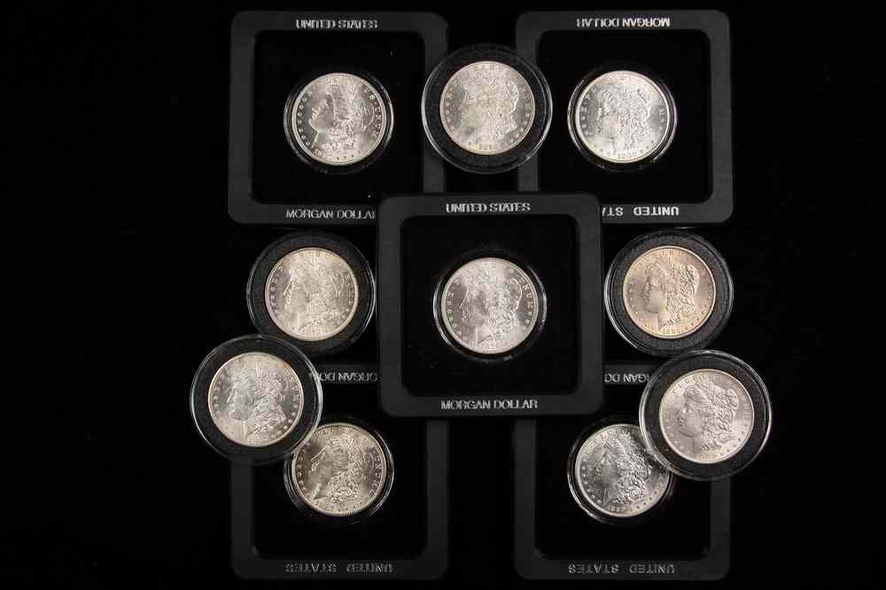 Appraisal: COINS - Morgan silver dollars O S S S S