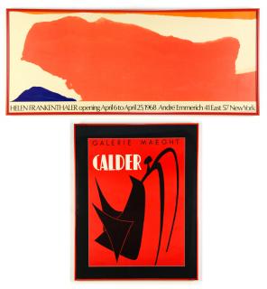 Appraisal: ALEXANDER CALDER HELEN FRANKENTHALER th Century Posters Lithograph posters H