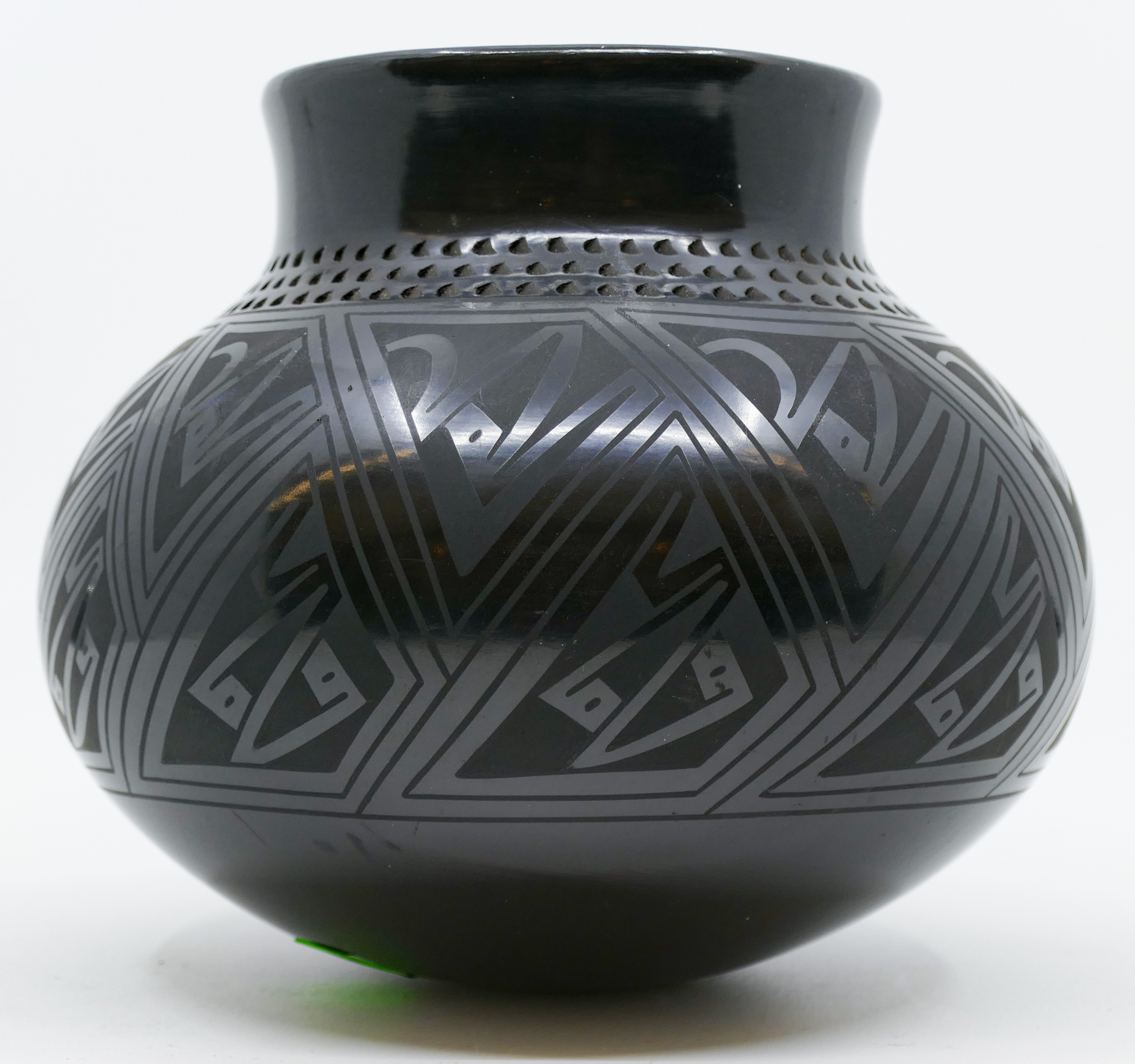 Appraisal: Tomasa Mora Mata Ortiz Blackware Jar ''