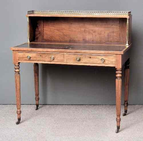 Appraisal: A Victorian rosewood Bonheur du Jour by Edwards Roberts Wardour