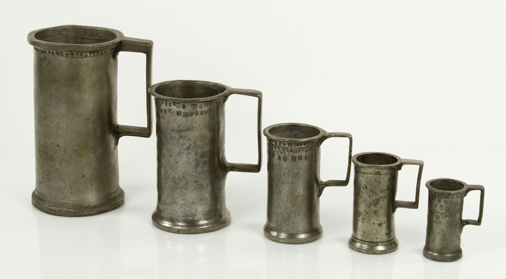 Appraisal: - Set of th C British Measures Set of th