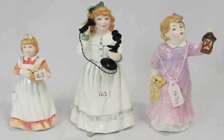 Appraisal: Royal Doulton Child Figures Mothers Helper Time for Bed HN