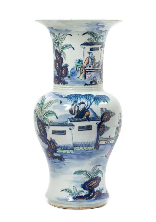 Appraisal: Sale Lot A Large Chinese Doucai Porcelain Yenyen Vase th