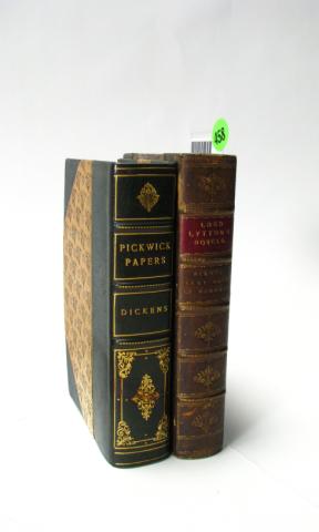 Appraisal: Two leather bound books including ''The Posthumous Papers of the