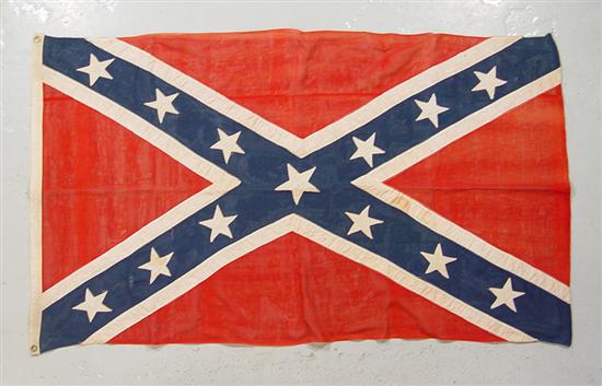 Appraisal: Confederate Reunion Battle Flag Early th Century UCV Wool field