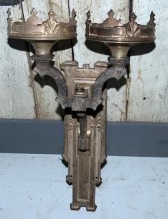 Appraisal: Pair of fancy electric sconces circa x appears to have