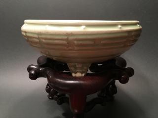 Appraisal: ANTIQUE Chinese LongQuan Footed Bowl Censer Yuan-Ming Period - top