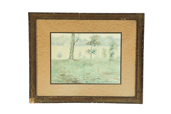 Appraisal: NAIVE LANDSCAPE BY CODELIA MCSWINE BAIRD AMERICAN MID TH CENTURY