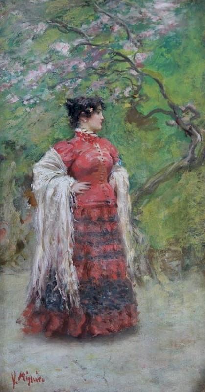 Appraisal: Vincenzo Migliaro Italian - A Neapolitan Beauty ca Oil on