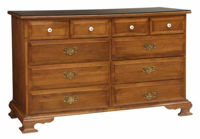 Appraisal: American sugar maple dresser chest of drawers O'Hearn Furniture Gardner