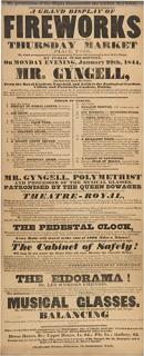 Appraisal: Mr Gyngell Conjuring Broadside Gyngell Mr Gyngell Conjuring Broadside York