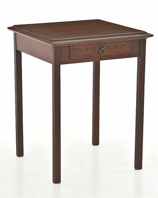 Appraisal: English mahogany side table stamped Gillow Co late th century