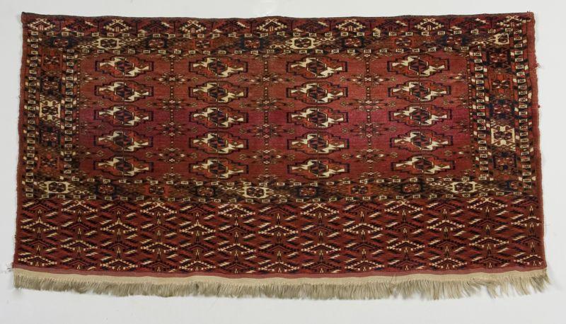 Appraisal: Turkoman Bag Face late th c very finely woven wool