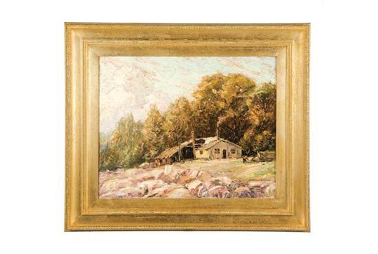 Appraisal: LANDSCAPE BY ARCHIE PALMER WIGLE MICHIGAN - Oil on board