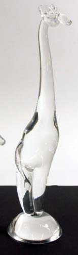 Appraisal: STEUBEN CRYSTAL GIRAFFE Designed by Taf Lebel Schaefer in height