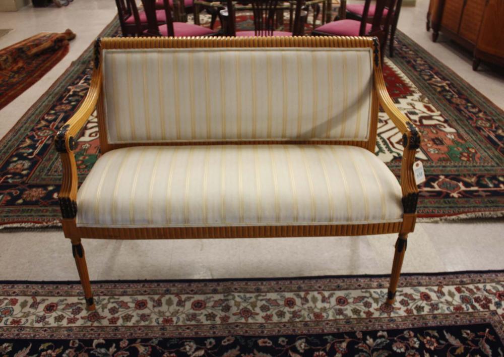 Appraisal: LOUIS XVI STYLE SETTEE Councill Craftsman Inc Denton North Carolina