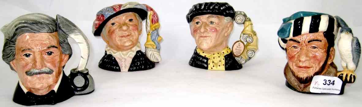 Appraisal: Royal Doulton Small Character Jugs Pearly King D Pearly Queen