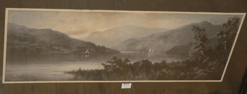 Appraisal: ELMER KEENE BOATS ON THE LAKE PRINT