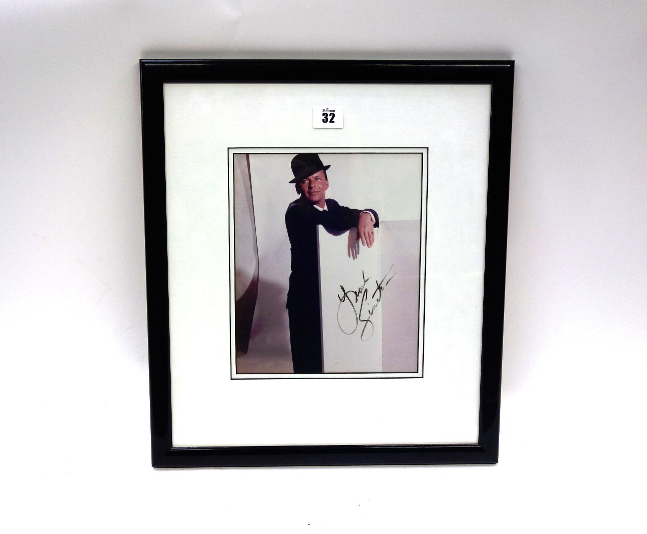 Appraisal: Frank Sinatra Autographed photograph x cm mounted framed and glazed