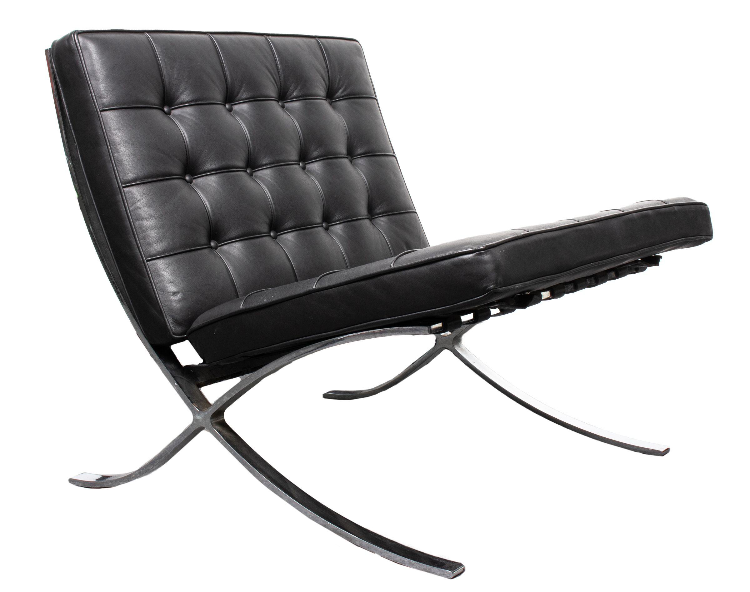 Appraisal: MIES VAN DER ROHE SPLIT FRAME BARCELONA CHAIR Ludwig Mies