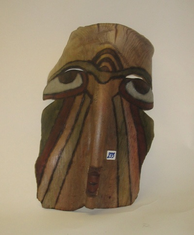 Appraisal: AN ARGENTINE DECORATIVE CARVED WOODEN FACE MASK Hand crafted and