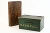 Appraisal: BOXES - Lot of two painted wooden boxes - green