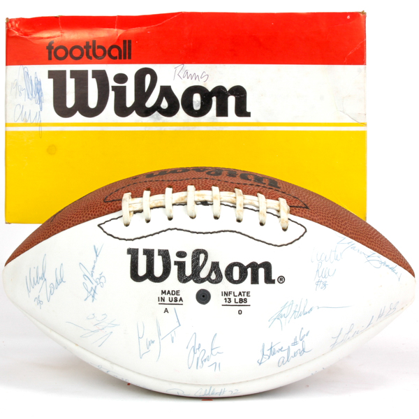 Appraisal: Arizona Cardinals signed football Approx signatures