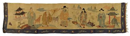 Appraisal: Good Chinese kesi panel th century Of long rectangular form