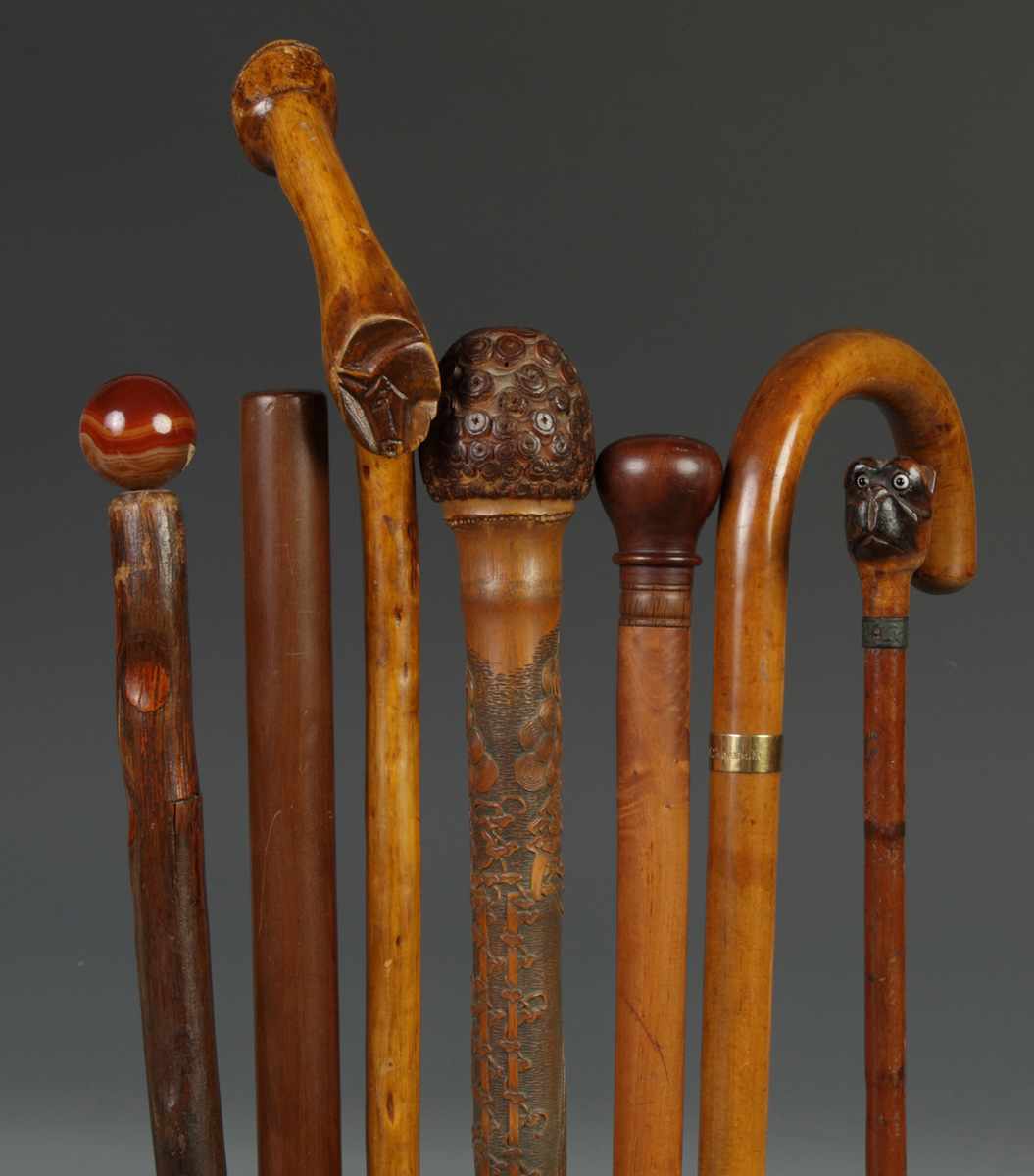 Appraisal: Group of Wood Canes Max ''E