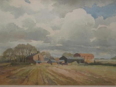 Appraisal: M E AYRTON th century Redstone Farm Irby signed watercolour