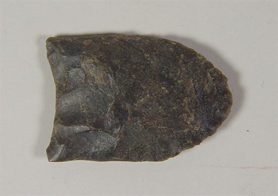 Appraisal: Paleo-Indian Clovis Point - BC Dark gray to black chert