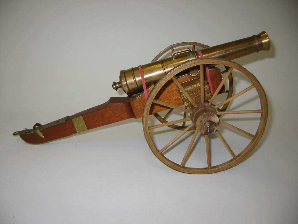 Appraisal: A model cannon - kit or scratch built in brass