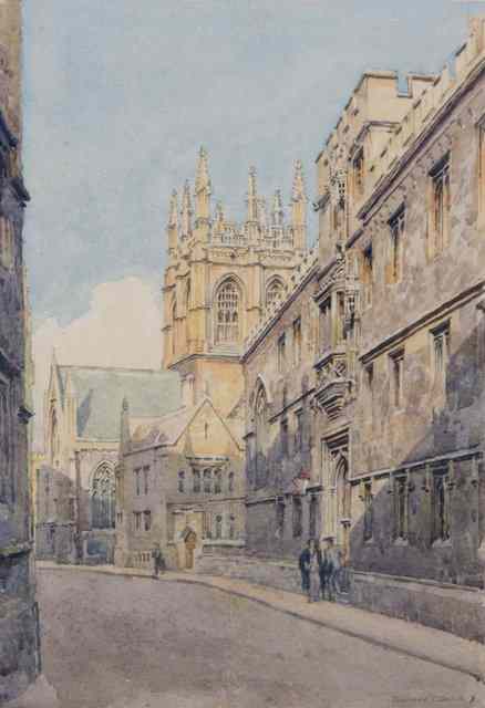 Appraisal: BERNARD CECIL GOTCH b Merton College Tower from Merton Street