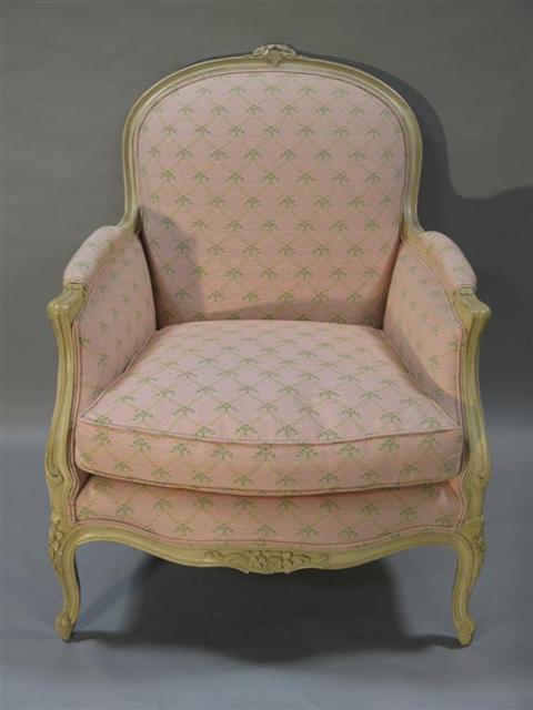 Appraisal: BRUNSCHWIG FILS LOUIS XV STYLE BERGERE Late th early st