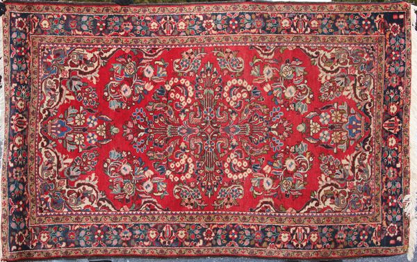 Appraisal: Semi-antique Persian Hamadan rug ' x ' Good condition EST