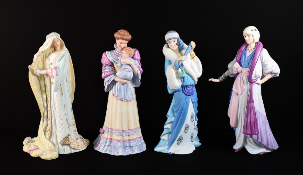 Appraisal: GROUP FOUR LENOX PORCELAIN FIGURINESGroup of four Lenox porcelain figurines