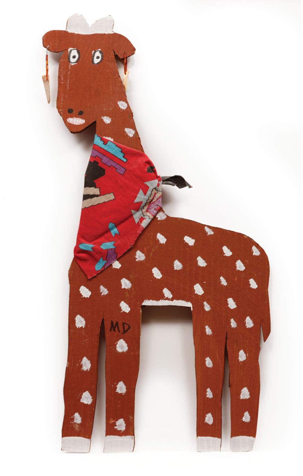 Appraisal: Mamie Deschillie Navajo Nation New Mexico - Giraffe cardboard and