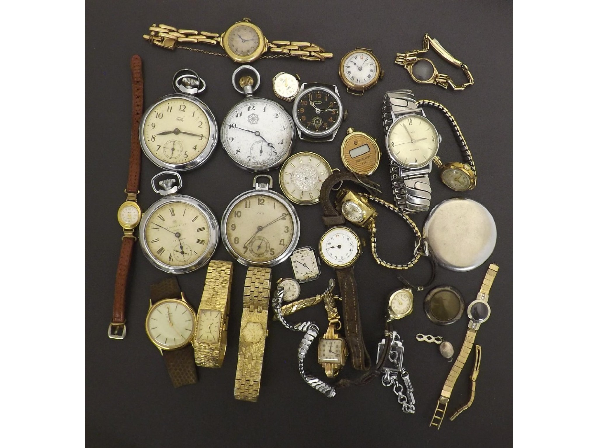 Appraisal: Assorted pocket and wristwatches principally for repair including two ladies