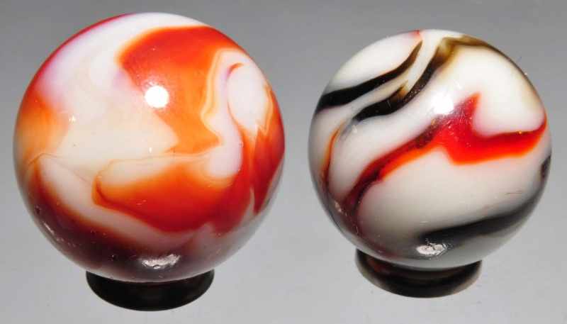 Appraisal: Lot of Peltier Marbles Description Peltier Rebel marble has a