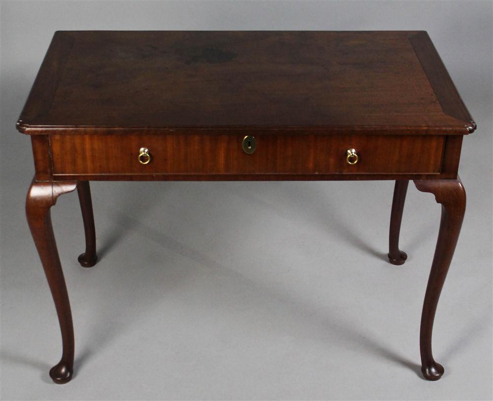 Appraisal: GEORGIAN MAHOGANY WRITING TABLE having a rectangular top with a