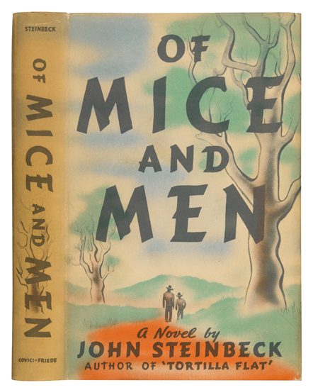 Appraisal: STEINBECK JOHN Of Mice and Men vo tan cloth stamped