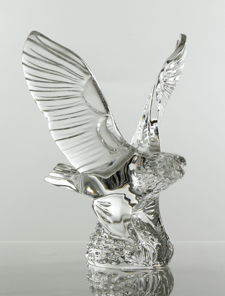 Appraisal: - Waterford Crystal Eagle Waterford crystal Eagle taking flight x