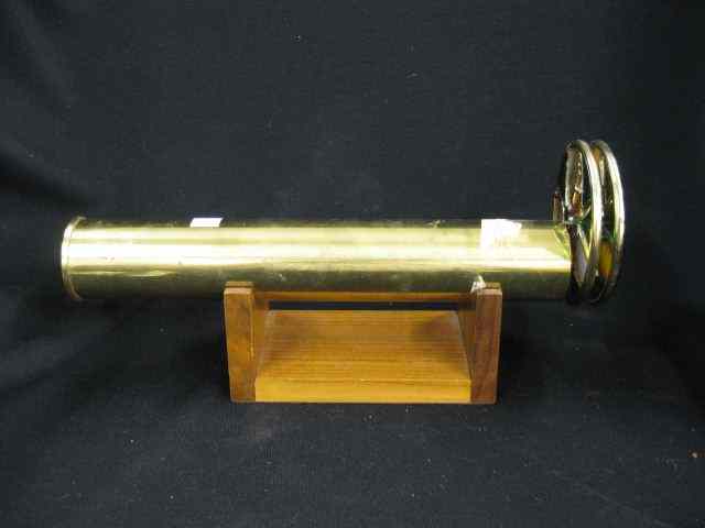 Appraisal: Brass Kaleidoscope with wooden stand ''