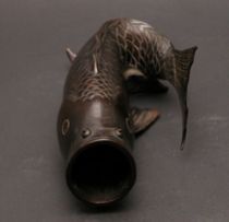 Appraisal: Bronze Koi c Late th Century Probably Japanese This is