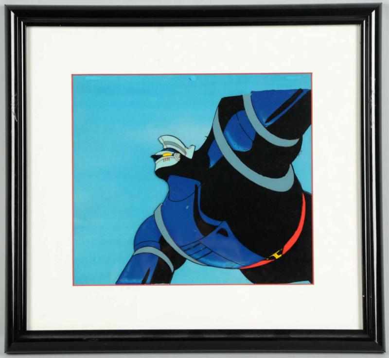 Appraisal: Tetsujin Flying Cel Here is a full frame anime cel