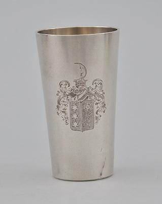 Appraisal: A German Silver Beaker by Otto Schneider Berlin ca Of